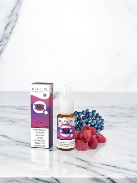 Elfbar Elfliq Blueberry Sour Raspberry 10ml Nikotin Salz Liquid