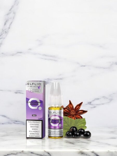 ElfBar Elfliq Blackcurrant Aniseed 10ml Nikotin Salz Liquid