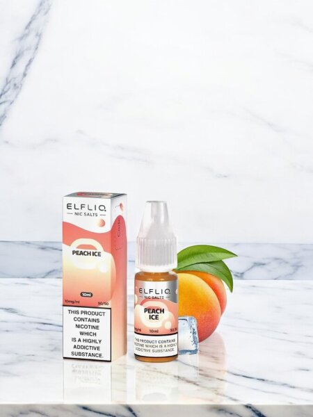Elfbar Elfliq Peach Ice 10ml Nikotin Salz Liquid