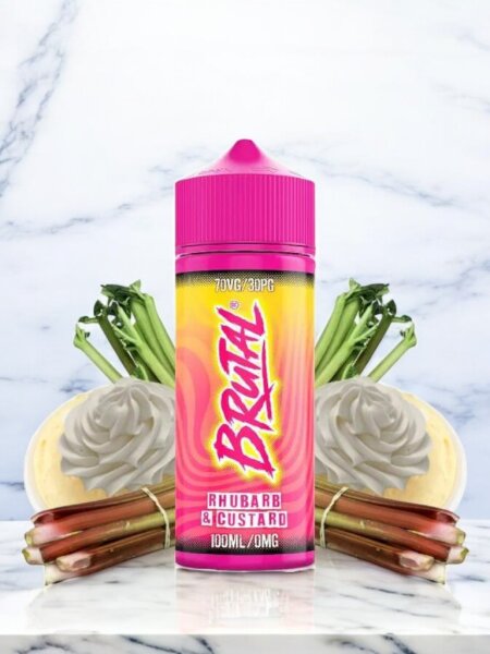 Just Juice Brutal Ruhbarb & Custard100ml Shortfill